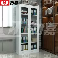 初嘉(CJ) WJG-3 文件柜办公档案柜铁皮资料柜钢制储物柜通玻文件柜