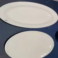 厚玖 十一寸萱草纹平盘+莲花鱼盘两件套 单位:套装