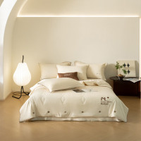 罗蒙( ROMON) 米白 LM-云朵棉刺绣夏凉被 B.YDM010107-L 200*230cm