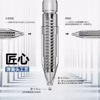 晨光(M&G)文具G-5蓝色0.5mm按动子弹头中性笔芯 签字笔替芯 水笔芯(K35/S01/1008适用) 20支/盒