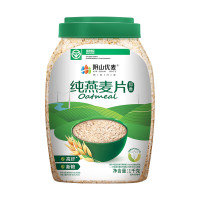 阴山优麦纯燕麦片1kg*1桶内蒙源生裸燕麦免煮即食无添加蔗糖健身代餐饱腹