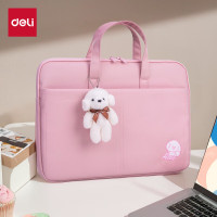 得力63756公文包390*280*40mm(粉)(个)