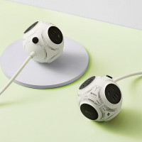 公牛(BULL)一转多魔方插座USB插座球形插座床头多功能插座高端抗电涌魔方 球形插座