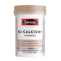 Swisse斯维诗钙片娘娘钙进口柠檬酸中老年腰腿抽筋维生素d补钙k2 90粒