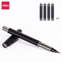 得力75510钢笔式毛笔尼龙毛笔头(黑色)(单位:盒)