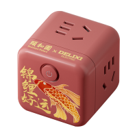 德力西电气 X颐和园联名灵感魔方排插 红CD98H-CK4X/B(H)YHY