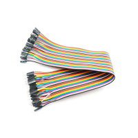 艾克心 杜邦线彩虹排线 30CM 公对母 2.54mm 40P (单位:排)