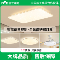 雷士照明智能客厅吸顶灯现代简约大气灯具全屋套餐组合带风扇
