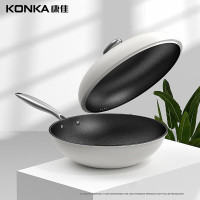 康佳 鹅卵石炒锅 易洁不沾炒菜锅 32cm鹅卵石料理炒锅