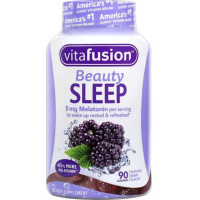 美国Vitafusion Sleep Well褪黑素睡眠软糖大包装高含量强效5mg90粒新版