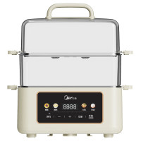 美的(Midea)电蒸锅 电煮锅 电火锅 智能预约11.5升大容量蒸煮多用途锅 ZG252202E