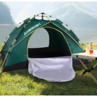 川崎(KAWASAKI)帐篷户外露营公园野外儿童家庭遮阳防雨便携式多人帐篷 双层自动帐篷