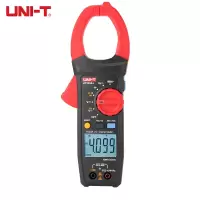 优利德(UNI-T)钳形万用表 数字钳型表高精度多用钳表电流表防烧防UT205+ 红色