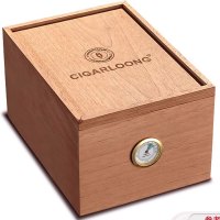 优利德CIGARLOONG茄龙雪茄盒30支无漆雪松木角质