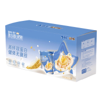 海王星倍能麦纤复合蛋白质粉高钙富含VC300g 独立小袋装 成人中老年补充蛋白质 礼盒装[2罐]