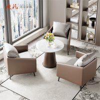 质凡洽谈区桌椅套装 一桌三椅组合