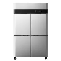 喜莱盛 冰柜 XLS-4GD-1 四门 900L 无级 电子控温 银色 直冷 0401014982&&