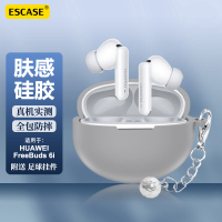 ESCASE适用华为freebuds6i保护套 HUAWEI FreeBuds 6i无线蓝牙耳机防滑套防摔防丢硅胶收纳盒