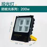 国能工业照明投光灯 防眩光200W 正白光