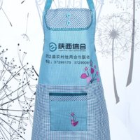 阿贵发财树围裙防水斜桃 70*77cm颜色随机可定制