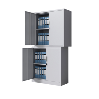 迅迈 分双节390*850*1800mm 资料柜 钢制办公室文件柜 铁皮柜子 档案柜 带锁储物柜 单位;台
