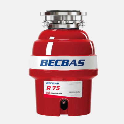贝克巴斯(becbas)垃圾处理器食物湿厨余粉碎机自动关机无线开关R75evo升级智能遇阻反转