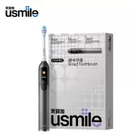 usmile笑容加电动牙刷 双面屏数字牙刷 成人情侣款礼物送男友/女友 F10 PRO曜石黑