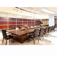 匡大会议桌5.5米油漆会议桌H1705F-5500(5500W*2200D*780H 带花槽)