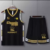 黑金篮球服球衣套装S-6XL