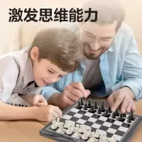得力6758中号磁石国际象棋(混)(盒)
