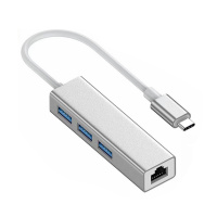 山河(SHAN HE) TYPE-C千兆网卡+3.0 USB口3个铝合金