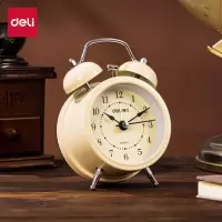 得力9024闹钟(黄色)(只)