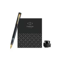 派克(PARKER) 威雅XL入门级黑色金夹墨水笔+小墨水礼盒套装