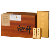 白大师 白茶金砖 福鼎白茶贡眉特级360g 2019年紧压茶木箱 / 盒
