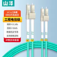 山泽 电信级万兆光纤跳线LC-LC多模双芯OM3-300 低烟无卤入户光纤线 收发器尾纤 3米G3-LCLC03