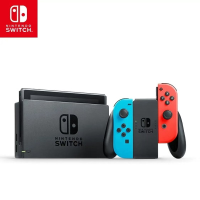 NintendoSwitch任天堂游戏机国行家用体感游戏机NS掌上游戏机游戏电玩DW12A续航增强版红蓝主机健身环大冒险