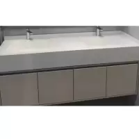 册宣 P-001简约挂墙式双池洗手盆(包含面盆 龙头 下水管件)