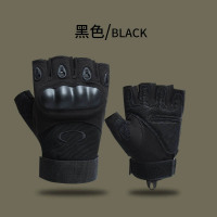 Hittery 战术手套 盔甲款[半指-黑色]硅胶护甲 减震回弹 4(单位:双)