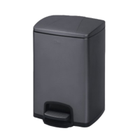 奇正AKXX36F黑金垃圾桶学校办公室轻奢脚踏式带盖家用干湿分类X36F 黑金单位:件