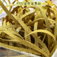 拉菲草 金色 金葱丝
