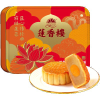 莲香楼 双黄白莲蓉月饼礼盒 650g/盒