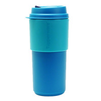 特百惠(Tupperware) 意醇咖啡杯塑料杯490ml 水杯 隔热防烫办公杯子