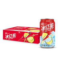 统一冰红茶罐装柠檬红茶饮料310ML*24罐整箱装 AJ1900