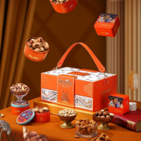 美荻斯 坚果干果组合中秋节企业团购福利 华礼二层组合套装 1590 克