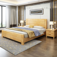 翌嘉 YJ4012008 实木床单人床宿舍公寓床 1.5米床含1个床头柜