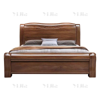 翌嘉 YJ4022921胡桃木实木床1.5米单人床1500*2250*1100mm
