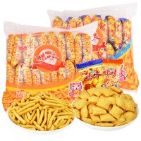 咪咪 正宗爱尚虾条香辣味蟹味膨化零食礼包凑单小吃休闲网红办公室 咪咪虾味10g*30包+蟹味10g*30包