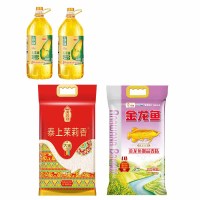 金龙鱼至臻礼遇玉米油4L*2+湄菩诗泰上茉莉香大米5KG+金龙鱼御品香粘5KG