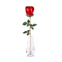 HD 致敬教师节炬献水晶玫瑰礼品花束材料 棱珠玫瑰大红色1份(可做3朵)