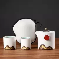 五拾缘 WSY-21D03 旭日东升-远山快客杯 皮包 白色